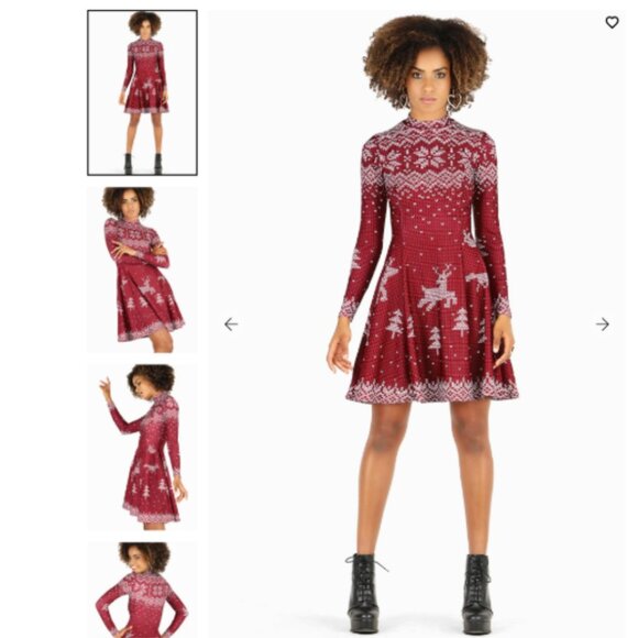 Blackmilk - Still Not Actually Knitted Long Sleeve Evil Longline Dress - Limited - Picture 2 of 7